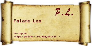 Palade Lea névjegykártya